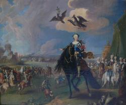 Пренер Г. Конный портрет императрицы Елизаветы Петровны со свитой. 1744 – 1755